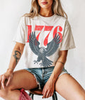 Retro 1776 Bald Eagle 250th Anniversary American 4th July Usa Independence Day Tee