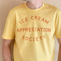 Ice Cream Appreciation Society Yellow Slogan Tee Ice Cream Lovers