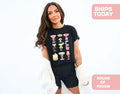 Martini Collage Summer Retro Cocktail Vacation Drink Tee Party Oversized
