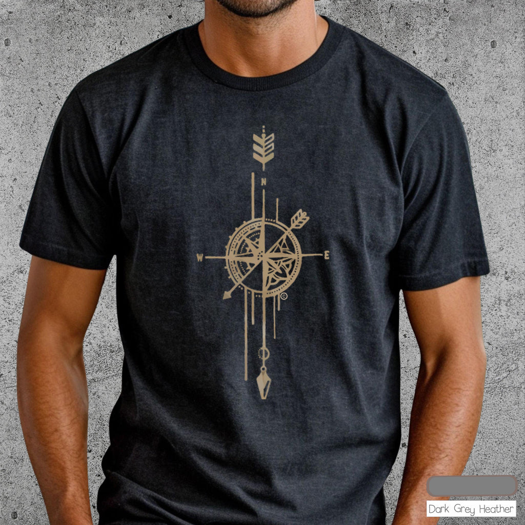 Compass Nature S-4x Camping Tee Outdoors Him Unisex