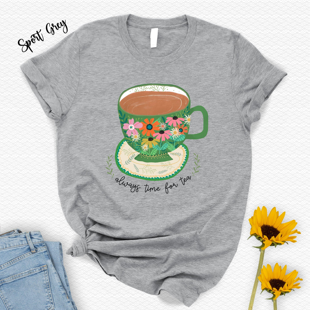 Always Time Tea Floral Tea Cup Unisex