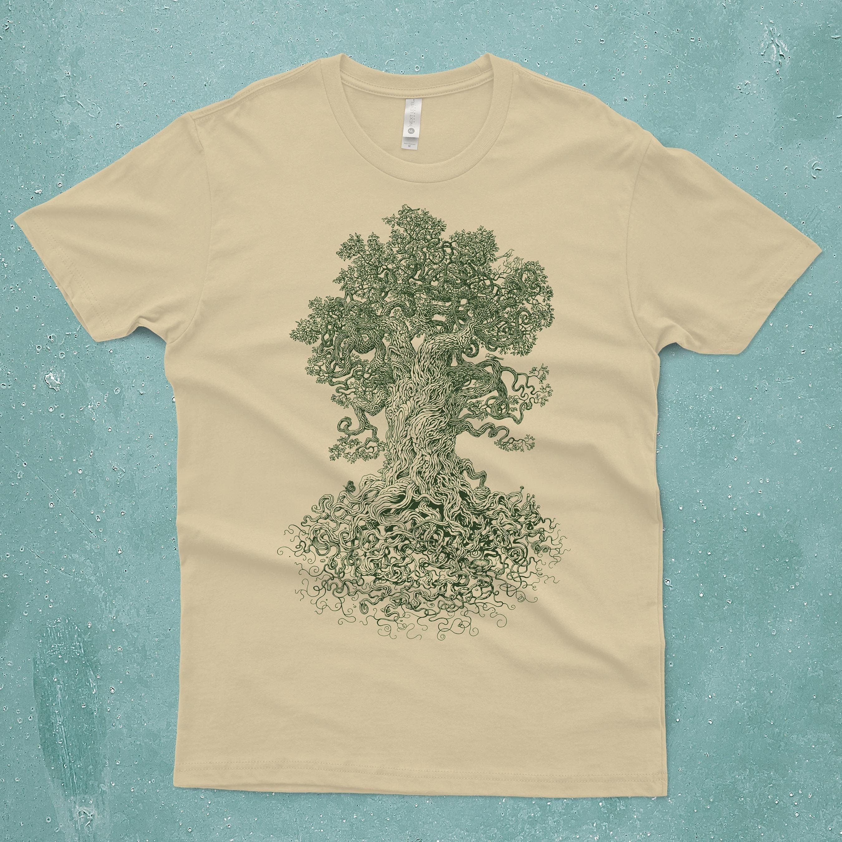 Gnarled Tree Hand Screen Printed Tree Life Unisex