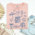 Bookish Summer Sun Beach Comfort Colors Tee Unisex , , , Long Sleeve Tee