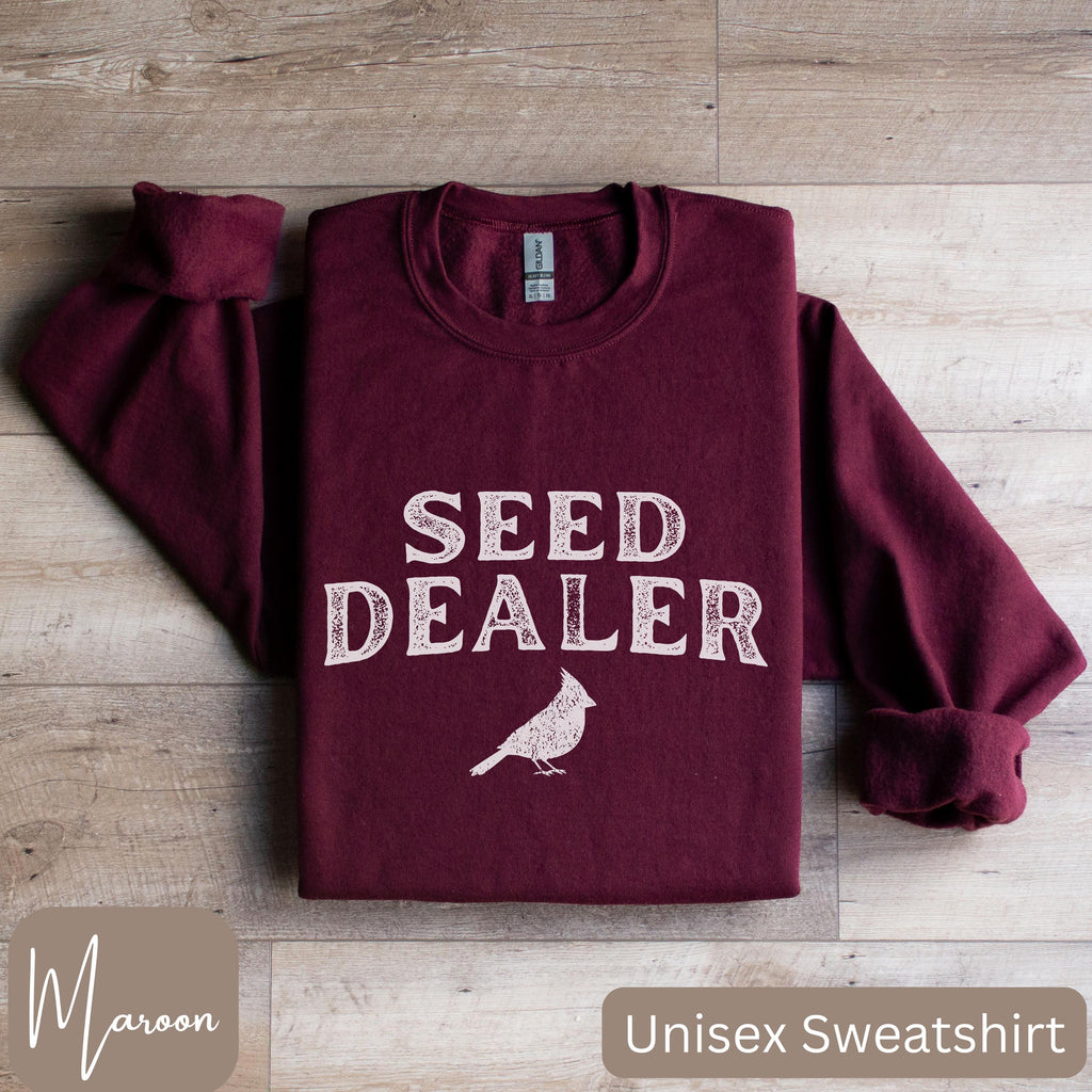 Seed Dealer Bird Lover Backyard Birding Bird Feeder Humor Tee Bird Watcher Tee