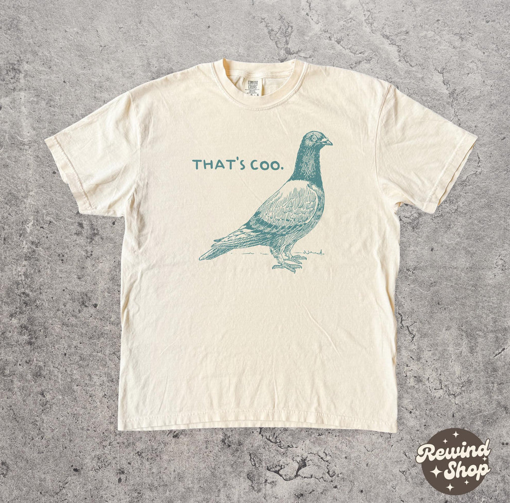Pigeon Comfort Colors That'S Coo Bird Lover Unisex