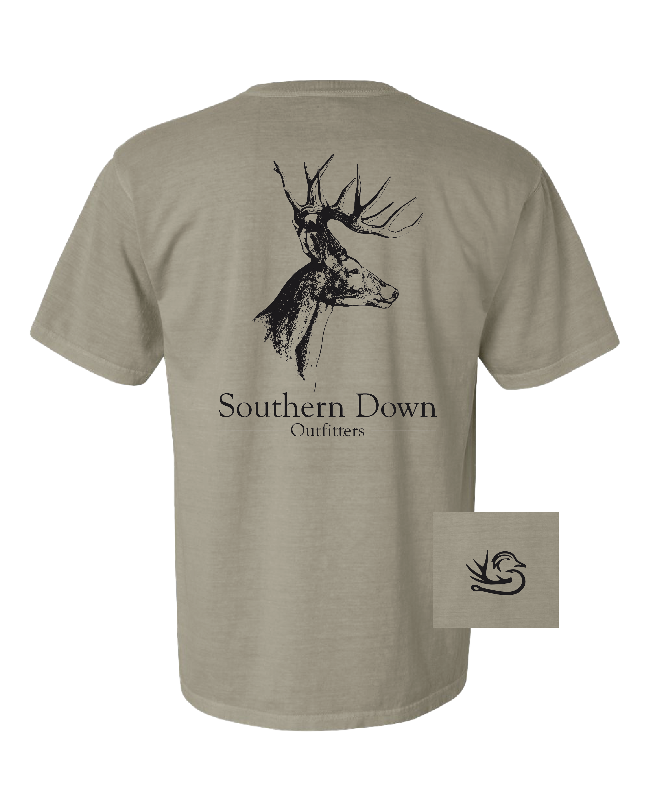 Deer Bust T Shirt Unisex , , , Long Sleeve Tee