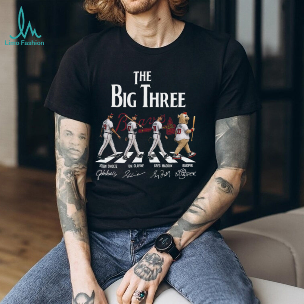 1990s Atlanta Braves The Big Three Vintage Baseball Team Men Women MLB Fans Shirt