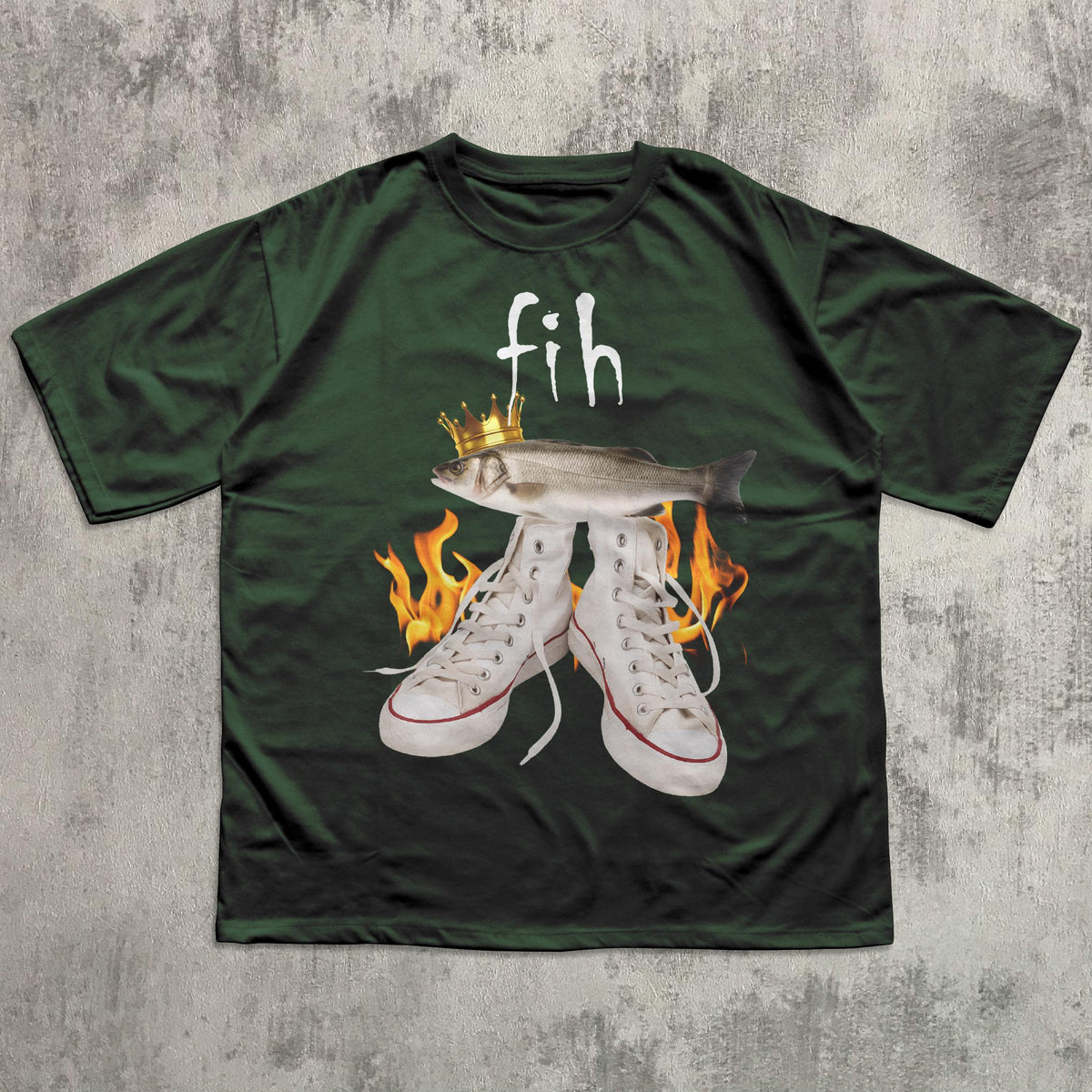 Fih Meme Fish Unhinged Clothes Ironic Tees Stupid Weird Tee Brainro Silly Cringy