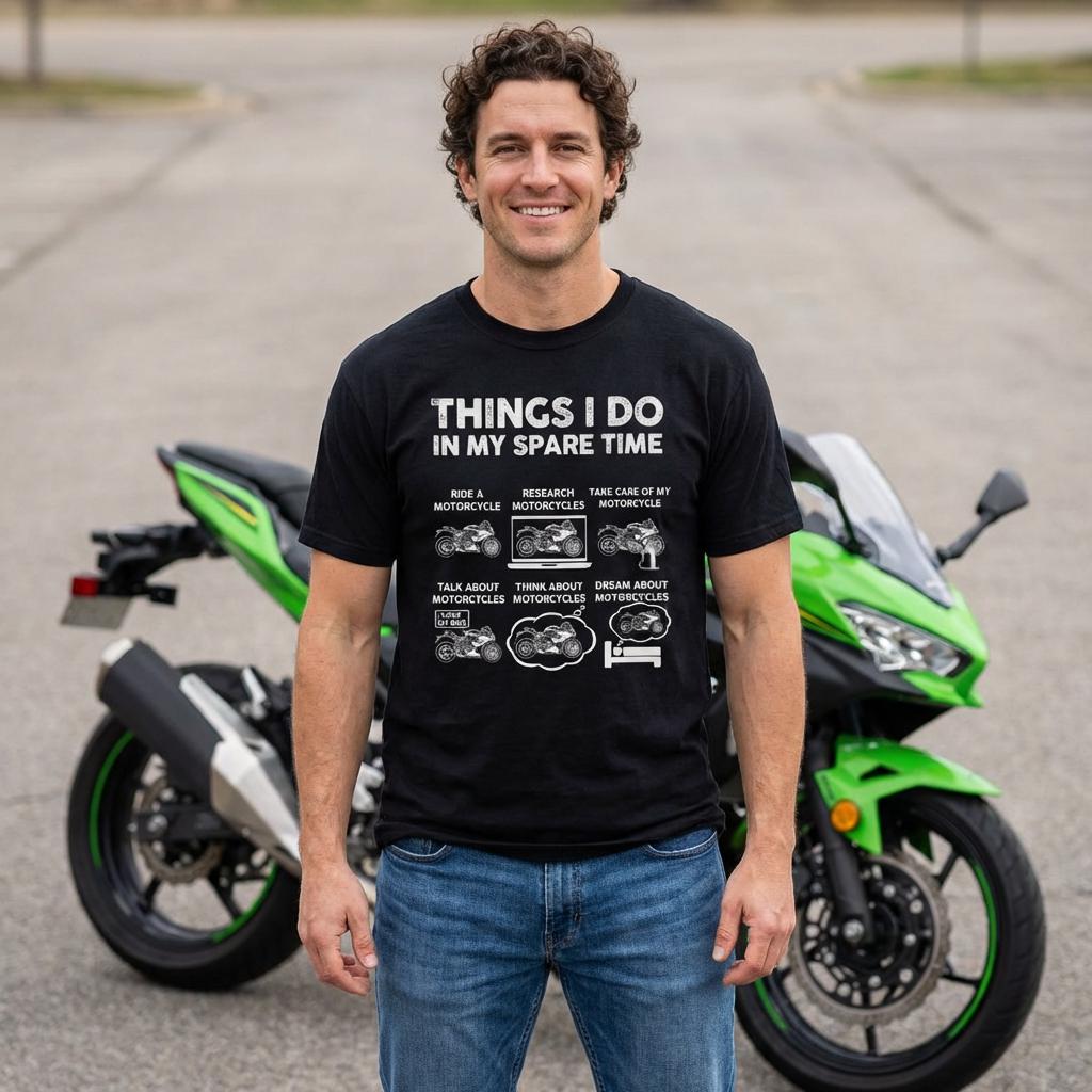 Motorcycle Things Spare Time Biker Sportbike Enthusiast