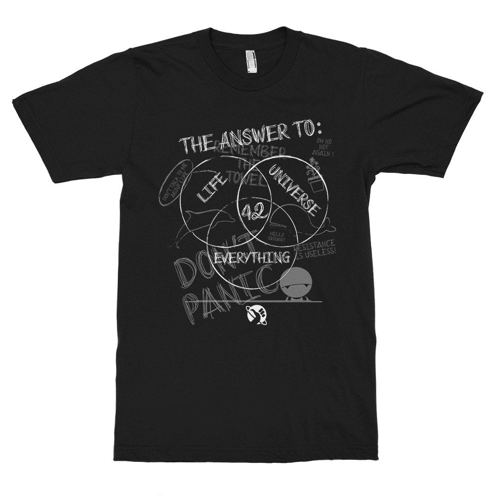 Answer Life 42 Hitchhiker'S Guide Galaxy 100 Tee Yw-313