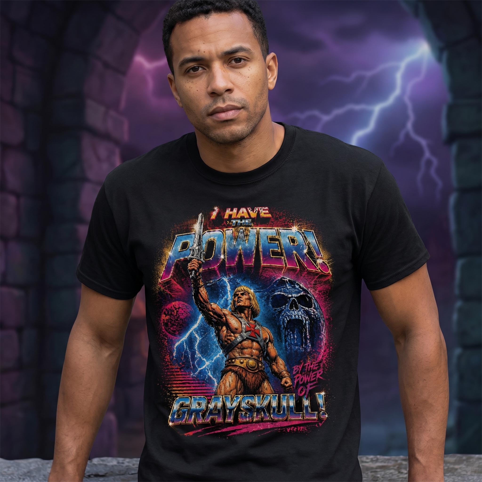 He-Man Power Tee Vintage 80s Cartoon Masters Universe Unisex