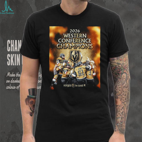 2026 Western Conference Champions Vegas Forged In Gold T Shirt