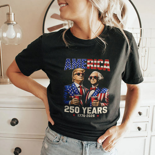 250 Years America Anniversary Trump Washington T Shirt