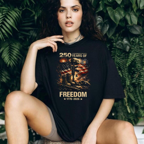 250 Years Of Freedom 1776 Military Veterans Shirt