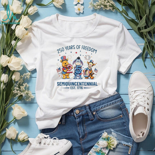 250 Years Of Freedom Semiquincentennial Pooh & Friends 2026 T Shirt