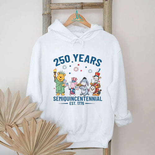 250 Years Semiquincentennial 1776 2026 Pooh & Friends Patriotic T Shirt
