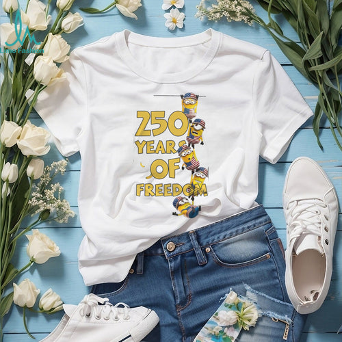 250 Years of Freedom Minions USA 1776 2026 Anniversary T Shirt