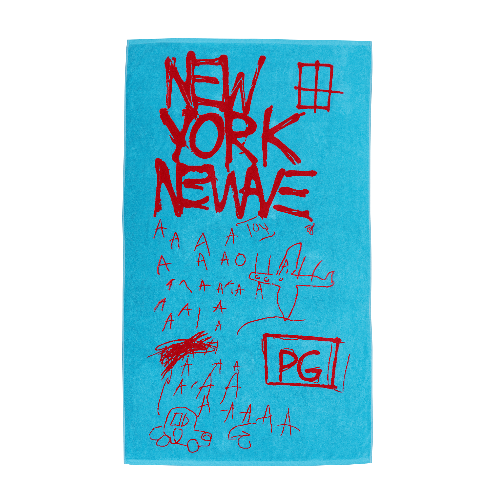 Jean-Michel Basquiat “New York New Wave” Beach Towel Unisex , , , Long Sleeve Tee
