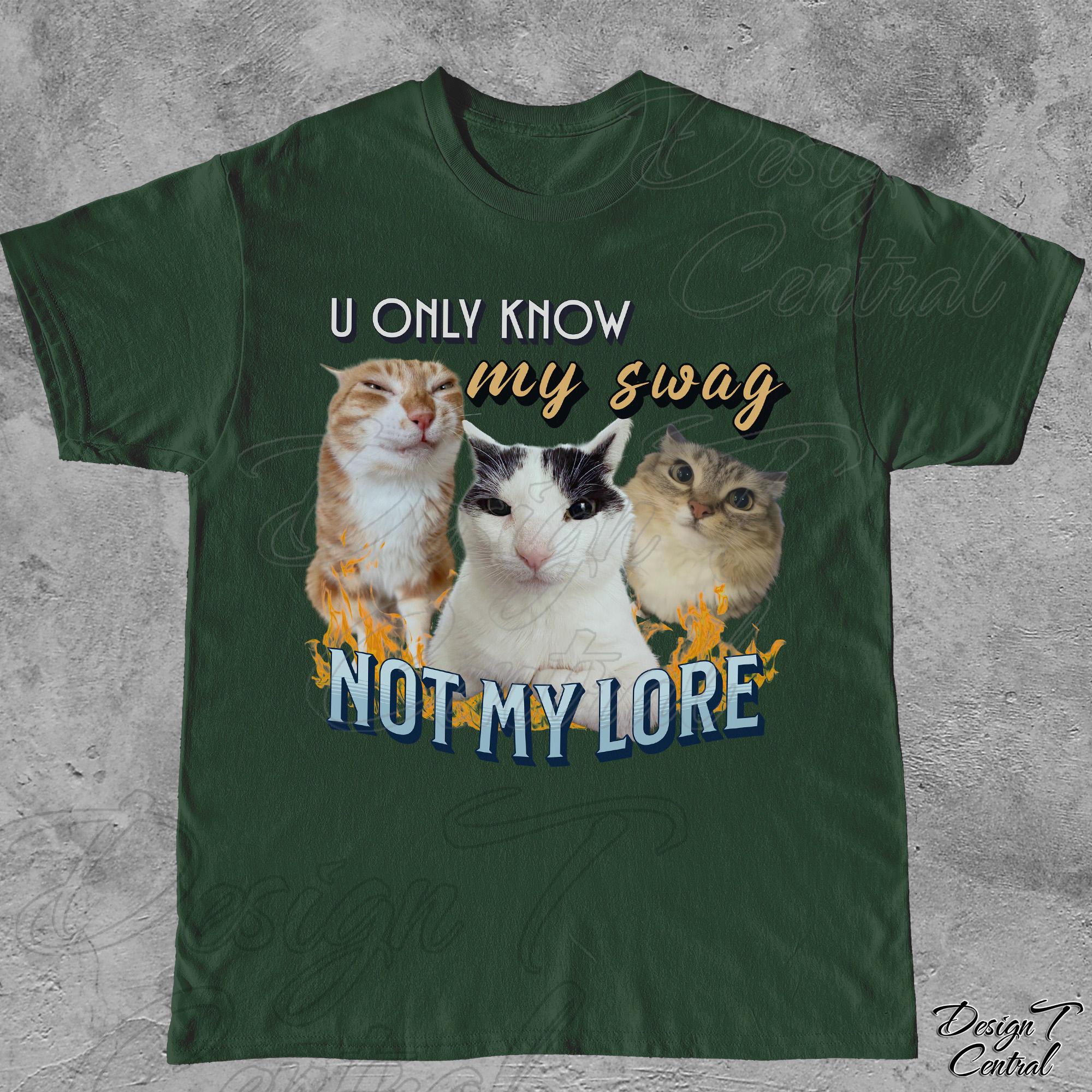 Cat Meme Y2k Retro Unisex