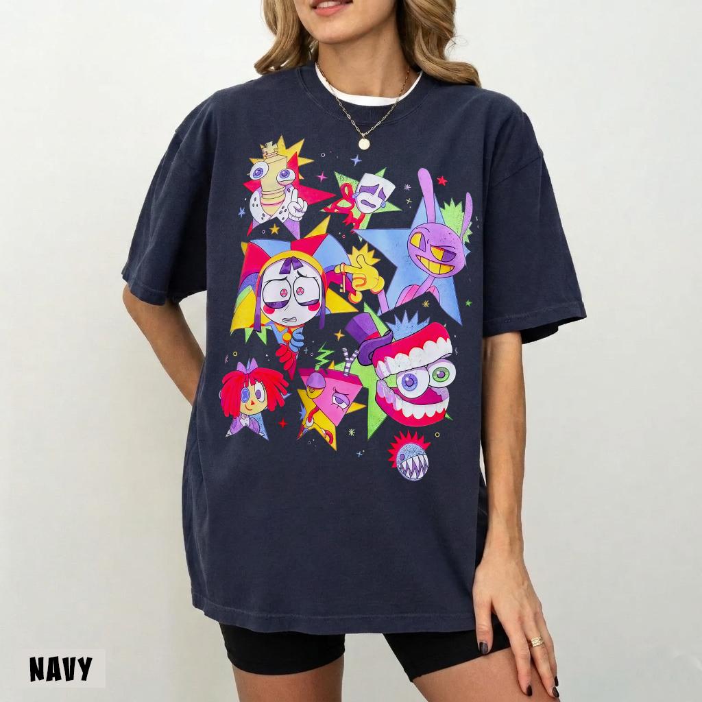Comfort Colors Digital Circus Tadc Tadc Jax Tee Pomni Gangle Ragatha Caine Bubble Zooble