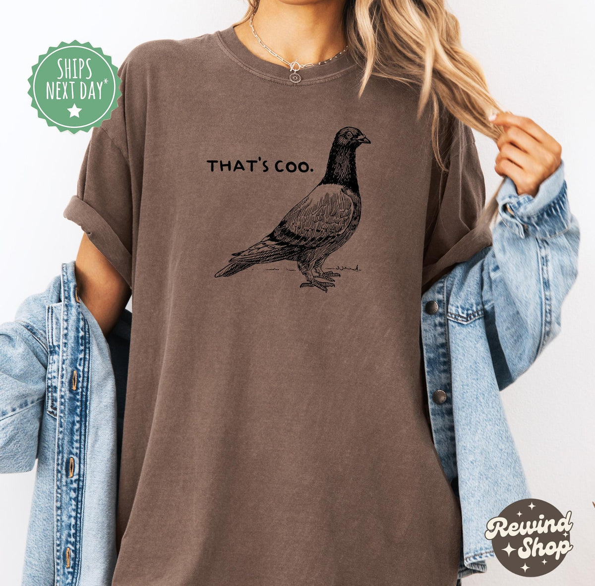 Pigeon Comfort Colors That'S Coo Bird Lover Unisex