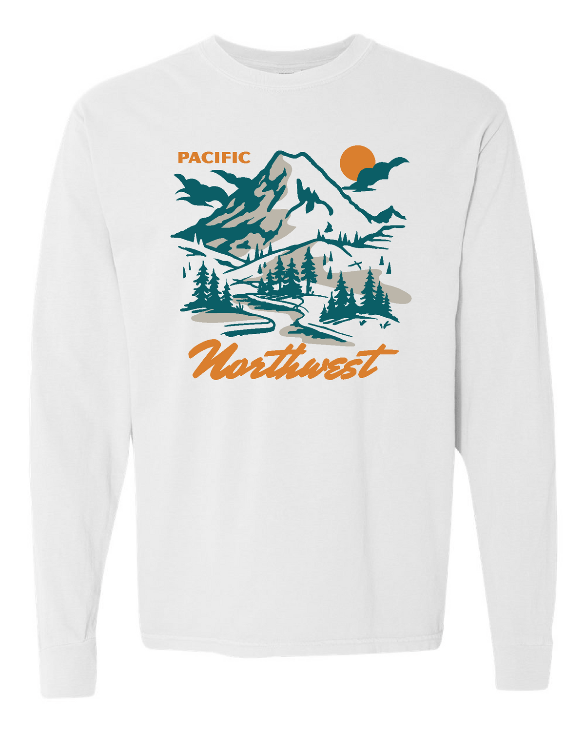 Glacier Peak L/S White Unisex , , , Long Sleeve Tee