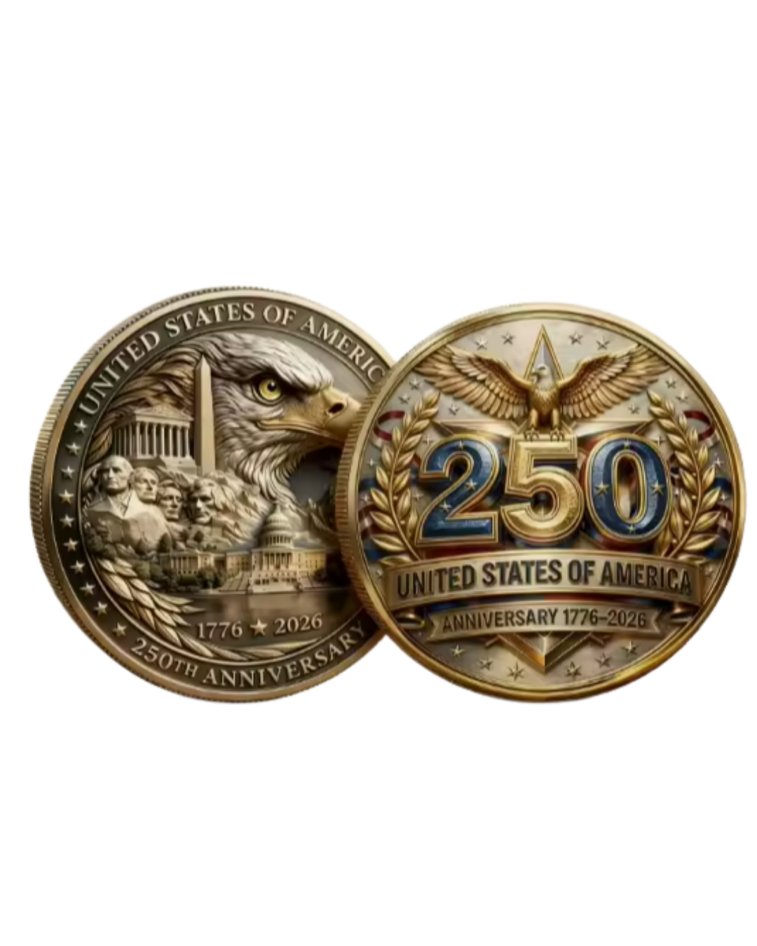 250th Anniversary Collector's Challenge Coin - 4823 Unisex , , , Long Sleeve Tee