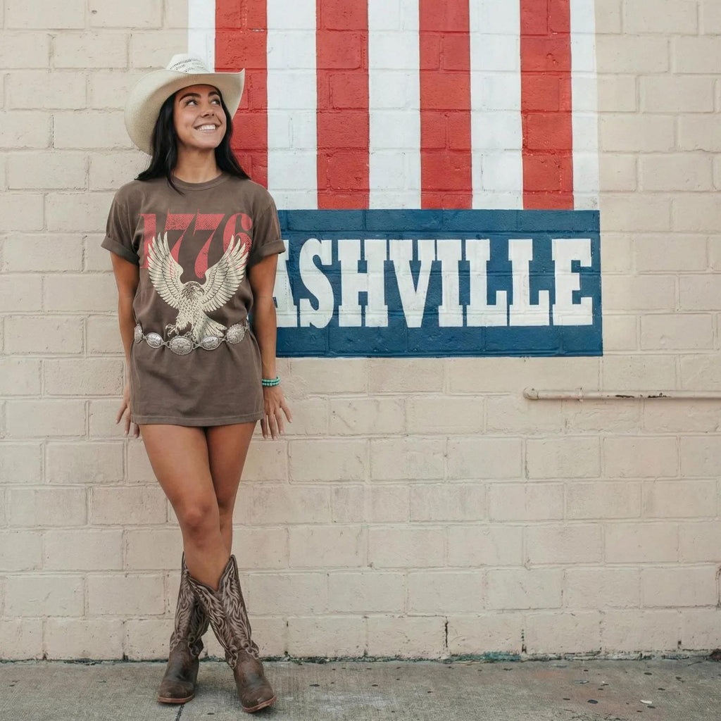Retro 1776 Bald Eagle 250th Anniversary American 4th July Usa Independence Day Tee