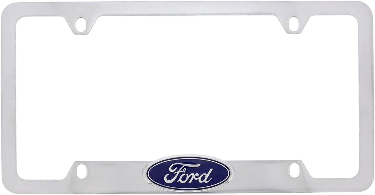 3D Ford Badge Emblem Chrome Plated Metal License Plate Frame Holder Unisex , , , Long Sleeve Tee