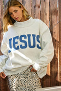 IT2594-JESUS | 'jesus & God Is Good' Reversible Unisex , , , Long Sleeve Tee