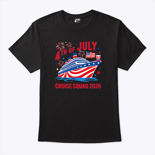 4th Of July Cruise Squad 2026 T Shirt