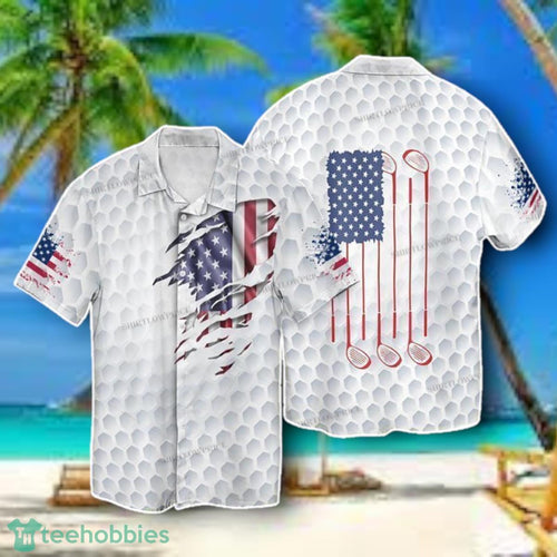 4th Of July Independence Day Golf Sports Hawaiian Shirt Style Gift