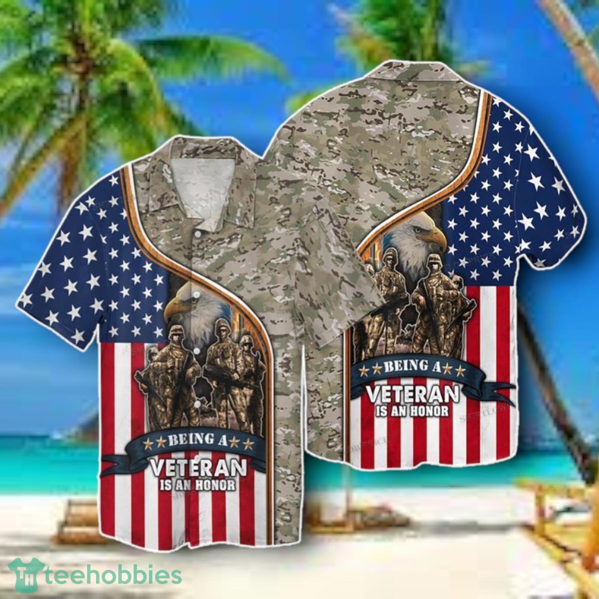 4th Of July Independence Day Memorial Day American Being A Veteran Is A Honor Hawaiian Shirt Style Gift