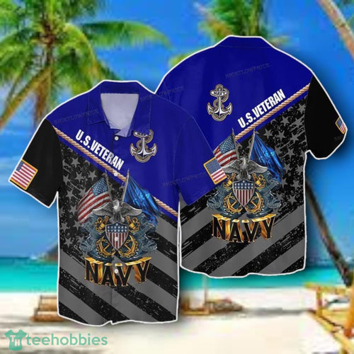 4th Of July Independence Day Memorial Day Veteran American Flag Eagle Navy Hawaiian Shirt Style Gift