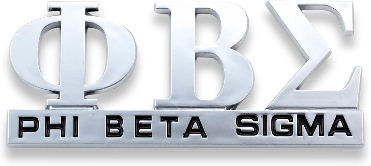 Phi Beta Sigma Chrome Cut Out Car Tag Unisex , , , Long Sleeve Tee