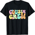 Retro Cousin Crew Summer Vacation Beach Trip Family Boy Girl Unisex , , , Long Sleeve Tee