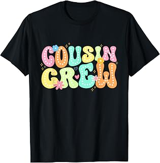 Retro Cousin Crew Summer Vacation Beach Trip Family Boy Girl Unisex , , , Long Sleeve Tee