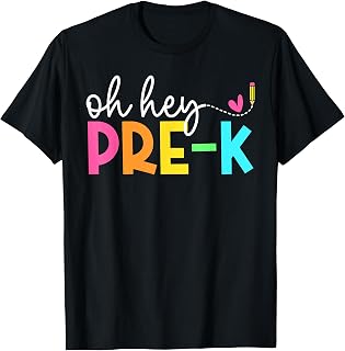 Oh Hey Pre-k Back to School Teachers Students Unisex , , , Long Sleeve Tee
