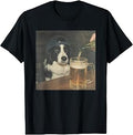 Border Collie Drinking Beer Unisex , , , Long Sleeve Tee