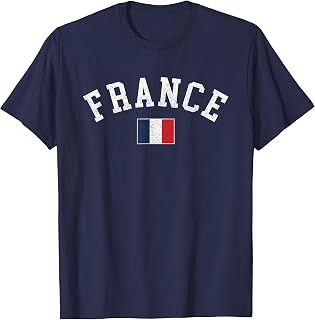 Vintage France Souvenir French Flag Retro Preppy Throwback Unisex , , , Long Sleeve Tee