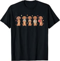 Funny Teacher Dachshund Cute Wiener Dog First Day of School Unisex , , , Long Sleeve Tee