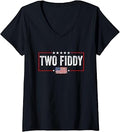 Women's Two Fiddy 2 Fiddy V-Neck Unisex , , , Long Sleeve Tee
