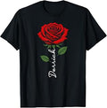 Derrick Red Flower Art First Name for Men Kids Boys Unisex , , , Long Sleeve Tee