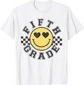 Retro Groovy Fifth Grade Back to School 5th Grade Teachers Unisex , , , Long Sleeve Tee