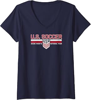 Women's World Cup 2026 USMNT Roster Navy V-Neck Unisex , , , Long Sleeve Tee