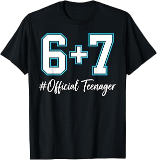 6 + 7 Funny 13th Birthday Official Teenager Unisex , , , Long Sleeve Tee