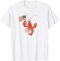 USA Flag Lobster Unisex , , , Long Sleeve Tee