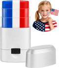 Go Ho Red White and Blue Eye Black,Patriotic USA Flag Face Body Paint for Game Day,4th of July Accessories,250 Anniversary USA Makeup,Eye Black Stick for Baseball Party Favors