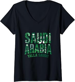 Women's Saudi Arabia V-Neck Unisex , , , Long Sleeve Tee