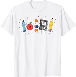 Cute School Supplies Back to School Teacher Kids First Day Unisex , , , Long Sleeve Tee